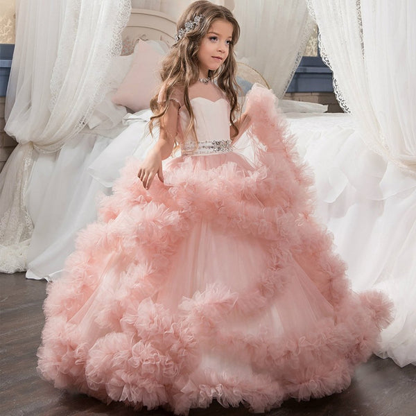 kids white luxury wedding dress bridal| Alibaba.com